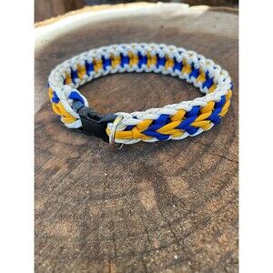 Fits 14 in. Neck Size, Chevron Paracord Dog Collar HANDMADE NEW